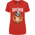 Babylorian Funny Baby Infant Toddler Parody Womens Wider Cut T-Shirt Red