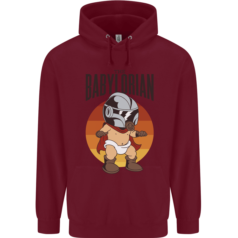 Babylorian Funny Baby Toddler Infant Parody Childrens Kids Hoodie Maroon