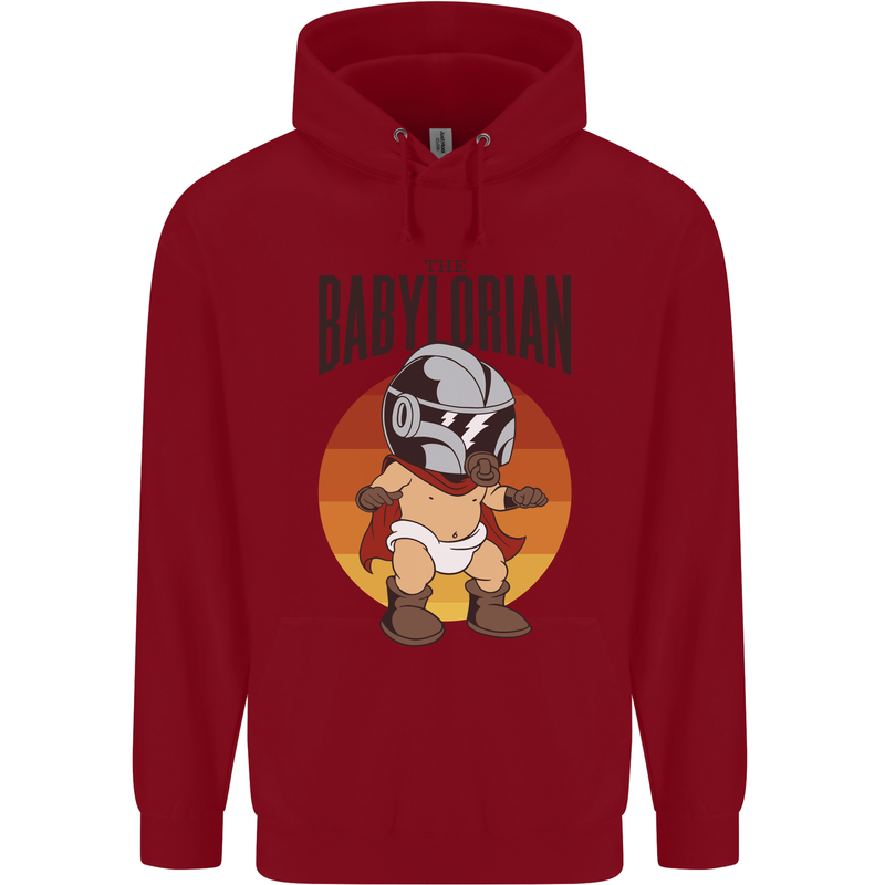 Babylorian Funny Baby Toddler Infant Parody Childrens Kids Hoodie Red
