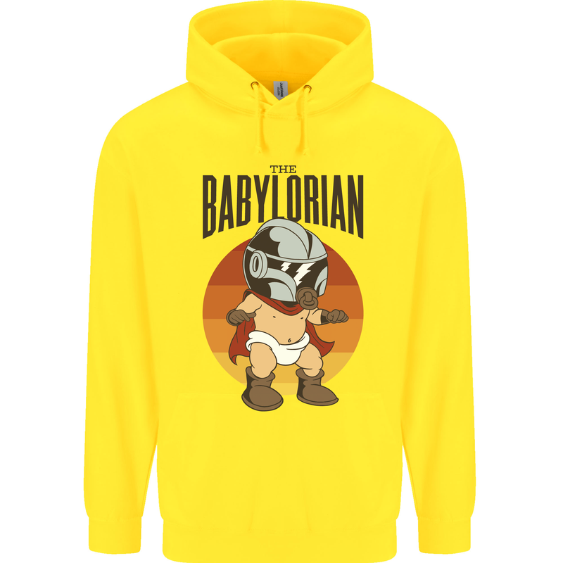 Babylorian Funny Baby Toddler Infant Parody Childrens Kids Hoodie Yellow