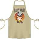 Babylorian Funny Baby Toddler Infant Parody Cotton Apron 100% Organic Khaki