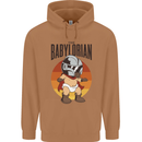 Babylorian Funny Baby Toddler Infant Parody Mens 80% Cotton Hoodie Caramel Latte