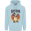 Babylorian Funny Baby Toddler Infant Parody Mens 80% Cotton Hoodie Light Blue