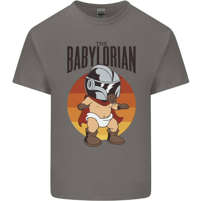 Babylorian Funny Baby Toddler Infant Parody Mens Cotton T-Shirt Tee Top Charcoal