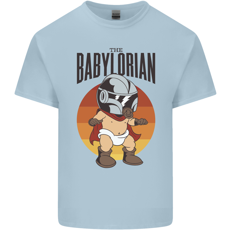 Babylorian Funny Baby Toddler Infant Parody Mens Cotton T-Shirt Tee Top Light Blue