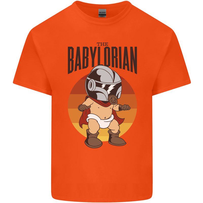 Babylorian Funny Baby Toddler Infant Parody Mens Cotton T-Shirt Tee Top Orange