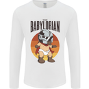 Babylorian Funny Baby Toddler Infant Parody Mens Long Sleeve T-Shirt White