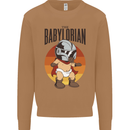Babylorian Funny Baby Toddler Infant Parody Mens Sweatshirt Jumper Caramel Latte