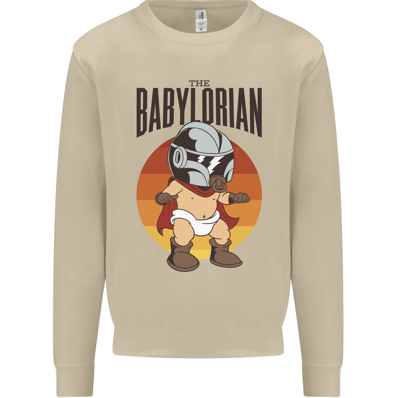 Babylorian Funny Baby Toddler Infant Parody Mens Sweatshirt Jumper Sand