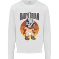 Babylorian Funny Baby Toddler Infant Parody Mens Sweatshirt Jumper White