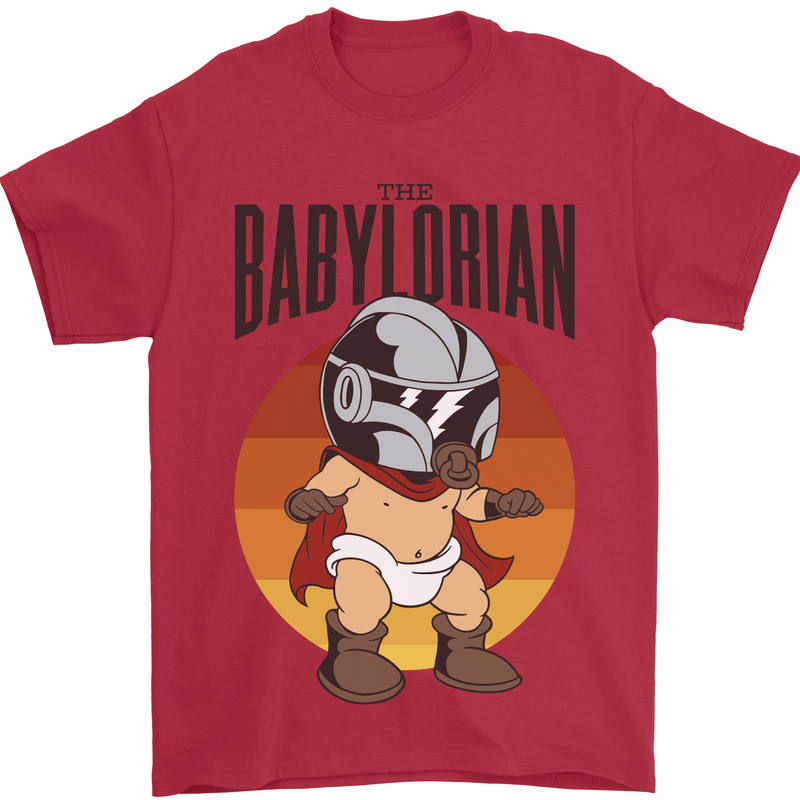 Babylorian Funny Baby Toddler Infant Parody Mens T-Shirt 100% Cotton Red