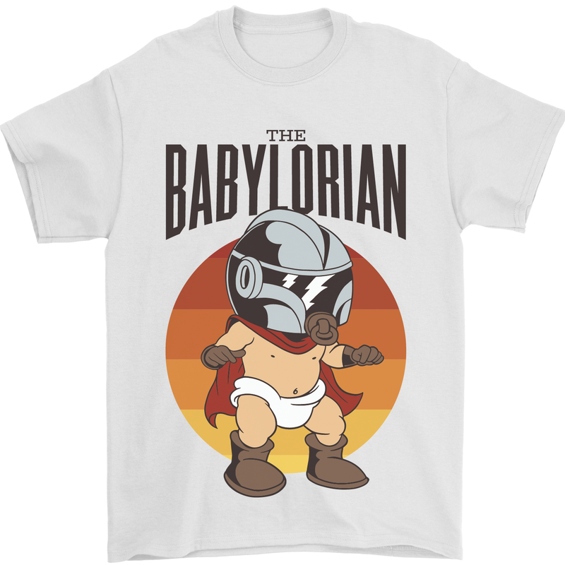 Babylorian Funny Baby Toddler Infant Parody Mens T-Shirt 100% Cotton White