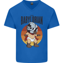 Babylorian Funny Baby Toddler Infant Parody Mens V-Neck Cotton T-Shirt Royal Blue