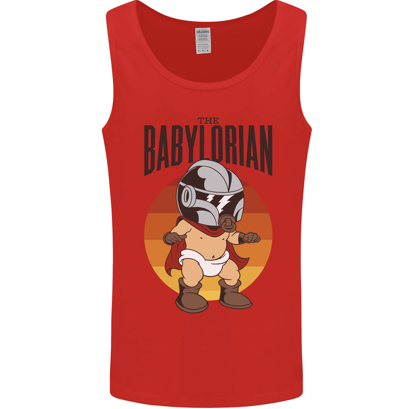 Babylorian Funny Baby Toddler Infant Parody Mens Vest Tank Top Red