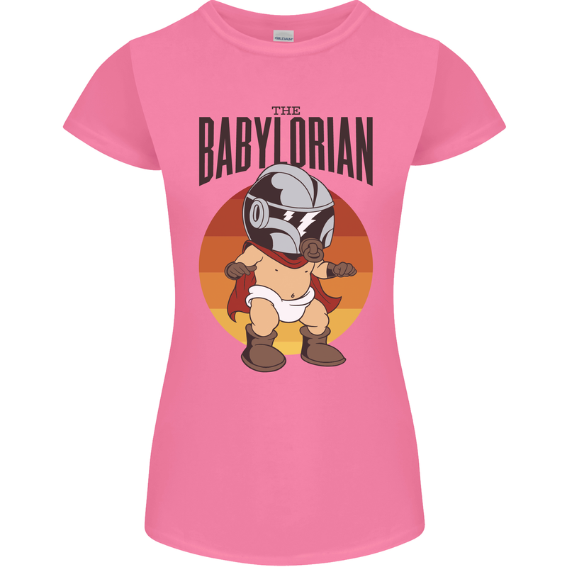 Babylorian Funny Baby Toddler Infant Parody Womens Petite Cut T-Shirt Azalea