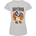 Babylorian Funny Baby Toddler Infant Parody Womens Petite Cut T-Shirt Sports Grey