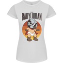 Babylorian Funny Baby Toddler Infant Parody Womens Petite Cut T-Shirt White