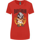 Babylorian Funny Baby Toddler Infant Parody Womens Wider Cut T-Shirt Red