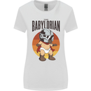 Babylorian Funny Baby Toddler Infant Parody Womens Wider Cut T-Shirt White