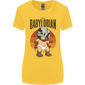 Babylorian Funny Baby Toddler Infant Parody Womens Wider Cut T-Shirt Yellow