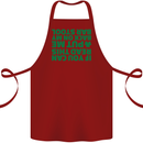 Back on My Bar Stool St. Patrick's Day Cotton Apron 100% Organic Maroon