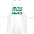 Back on My Bar Stool St. Patrick's Day Cotton Apron 100% Organic White