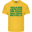 Back on My Bar Stool St. Patrick's Day Kids T-Shirt Childrens Yellow