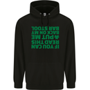 Back on My Bar Stool St. Patrick's Day Mens 80% Cotton Hoodie Black