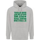 Back on My Bar Stool St. Patrick's Day Mens 80% Cotton Hoodie Sports Grey