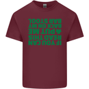 Back on My Bar Stool St. Patrick's Day Mens Cotton T-Shirt Tee Top Maroon