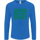 Back on My Bar Stool St. Patrick's Day Mens Long Sleeve T-Shirt Royal Blue