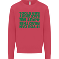 Back on My Bar Stool St. Patrick's Day Mens Sweatshirt Jumper Heliconia