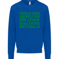 Back on My Bar Stool St. Patrick's Day Mens Sweatshirt Jumper Royal Blue