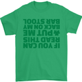 Back on My Bar Stool St. Patrick's Day Mens T-Shirt Cotton Gildan Irish Green