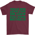 Back on My Bar Stool St. Patrick's Day Mens T-Shirt Cotton Gildan Maroon