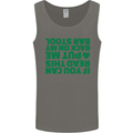 Back on My Bar Stool St. Patrick's Day Mens Vest Tank Top Charcoal