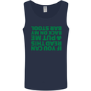 Back on My Bar Stool St. Patrick's Day Mens Vest Tank Top Navy Blue