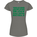 Back on My Bar Stool St. Patrick's Day Womens Petite Cut T-Shirt Charcoal