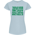 Back on My Bar Stool St. Patrick's Day Womens Petite Cut T-Shirt Light Blue