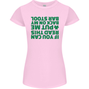 Back on My Bar Stool St. Patrick's Day Womens Petite Cut T-Shirt Light Pink