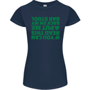 Back on My Bar Stool St. Patrick's Day Womens Petite Cut T-Shirt Navy Blue