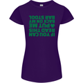 Back on My Bar Stool St. Patrick's Day Womens Petite Cut T-Shirt Purple