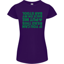 Back on My Bar Stool St. Patrick's Day Womens Petite Cut T-Shirt Purple