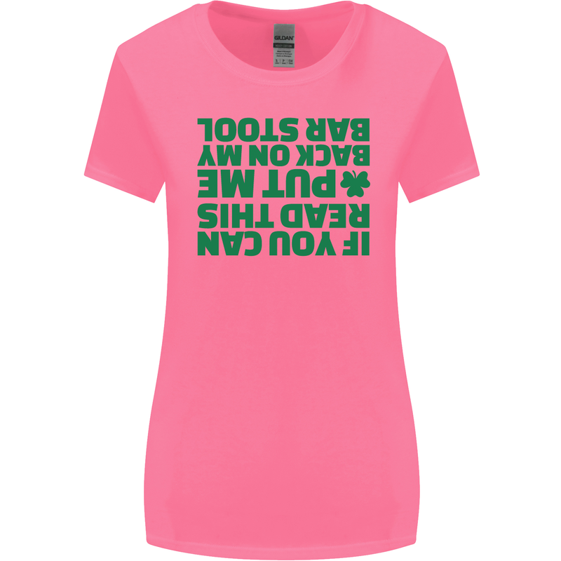 Back on My Bar Stool St. Patrick's Day Womens Wider Cut T-Shirt Azalea