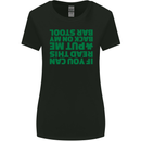 Back on My Bar Stool St. Patrick's Day Womens Wider Cut T-Shirt Black
