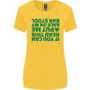 Back on My Bar Stool St. Patrick's Day Womens Wider Cut T-Shirt Yellow
