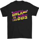 Back to the 80's Retro Pop Music Birthday Mens T-Shirt Cotton Gildan Black