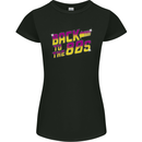 Back to the 80's Retro Pop Music Birthday Womens Petite Cut T-Shirt Black