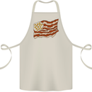 Bacon Egg Stars and Stripes Flag Funny USA Cotton Apron 100% Organic Natural