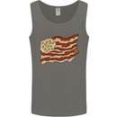 Bacon Egg Stars and Stripes Flag Funny USA Mens Vest Tank Top Charcoal